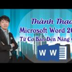 Thành thạo Microsoft Word 2013 từ cơ bản đến nâng cao